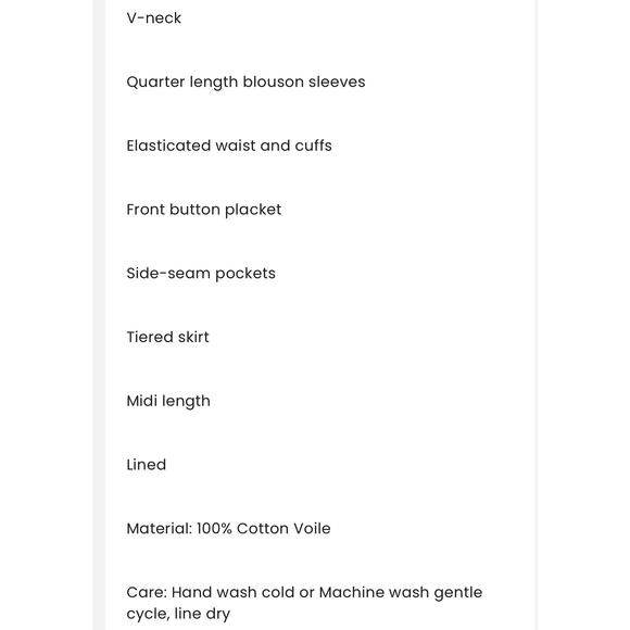 TUCKERNUCK Banjanan IKAT Floral Bluing Pearl Dress NWT Size XS - Picture 10 of 12